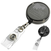  "Dublin Gunmetal LZ" Retractable Badge Reel and Badge Holder (Laser Engraved)